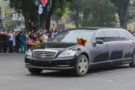 Những mẫu xe hộ tống Kim Jong-un từ Lạng Sơn về Hà Nội