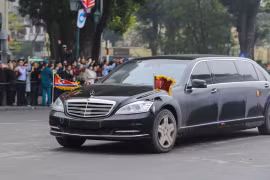 Những mẫu xe hộ tống Kim Jong-un từ Lạng Sơn về Hà Nội