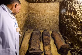 Ai Cập phát hiện khu mộ cổ lớn từ thời vương triều Ptolemy