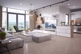 Thiết kế không gian phòng khách sang trọng