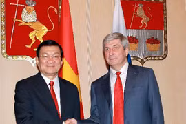 Chủ tịch nước hội kiến Quyền Chủ tịch Đuma Quốc gia Nga