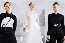 Hoa hậu Tiểu Vy khoe nhan sắc 'đỉnh cao' với hai tông màu đen - trắng kinh điển