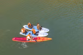 Chèo thuyền SUP ở Làng du lịch cộng đồng Kon K'tu