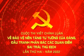 Cuộc thi viết chính luận "Bảo vệ nền tảng tư tưởng của Đảng, đấu tranh phản bác các quan điểm sai trái, thù địch" lần thứ hai-năm 2022