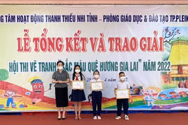 Pleiku: Trường Tiểu học Nguyễn Văn Trỗi đạt giải nhất tập thể Hội thi vẽ tranh "Sắc màu quê hương Gia Lai"