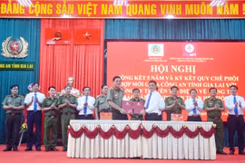 Công an tỉnh Gia Lai và Công ty Truyền tải điện 3 tổng kết quy chế phối hợp