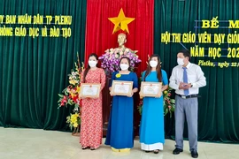 Pleiku: 208 thí sinh đạt danh hiệu giáo viên dạy giỏi cấp thành phố