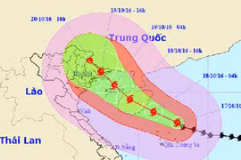 Ngày 19-10: Bão số 7 đổ bộ vàoThái Bình đến Quảng Ninh