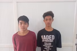 Bắt 2 thanh niên cướp giật điện thoại của cô gái trong công viên