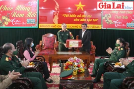 Thường trực Tỉnh ủy thăm, chúc Tết nguyên lãnh đạo tỉnh và lực lượng vũ trang