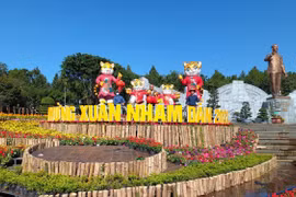 Linh vật hổ chào đón năm mới