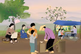 Thơ Nguyễn Tấn Hỷ: Chợ quê