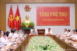 Thủ tướng Phạm Minh Chính làm việc với Ban Thường vụ Tỉnh ủy Phú Thọ