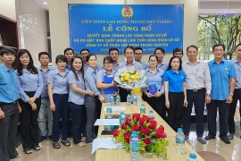 Ra mắt Công đoàn cơ sở Công ty cổ phần xây dựng Trung Nguyên