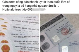 Cảnh báo tội phạm sử dụng CCCD giả để mở tài khoản ngân hàng dùng vào mục đích phạm tội