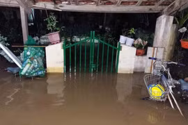 Phú Yên: Mưa như trút nước, nhiều nhà dân ngập sâu