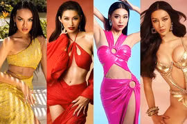 Vẻ nóng bỏng của 5 người đẹp dẫn đầu bình chọn 'Miss Grand Vietnam 2022'