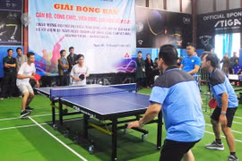 Khai mạc Giải bóng bàn cán bộ, công chức, viên chức năm 2021