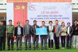 Đợt công tác dân vận và "Tết vì người nghèo" tại xã vùng sâu Lâm Đồng