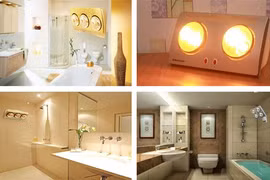 Kinh nghiệm chọn mua đèn sưởi phòng tắm không nên bỏ qua