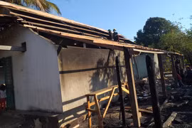 Chư Prông: Một nhà dân bị cháy lúc đêm khuya