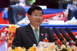 Điện mừng Tổng Bí thư BCH Trung ương Đảng Nhân dân Cách mạng Lào