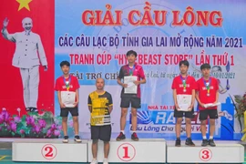 Giải Cầu lông các câu lạc bộ tỉnh Gia Lai mở rộng: Mãn nhãn người hâm mộ