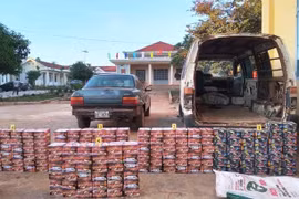 Công an huyện Đức Cơ truy bắt nhóm đối tượng vận chuyển hơn 3 tạ pháo nổ