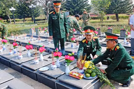 Thêm 1 hài cốt liệt sĩ được tìm thấy tại huyện Chư Păh