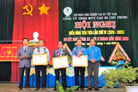 Công ty Cao su Chư Prông biểu dương 113 tập thể, cá nhân điển hình tiên tiến