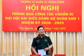 Thường vụ Quân ủy Trung ương làm việc tại Bộ Tư lệnh Quân khu 1