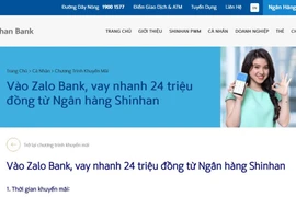 Thận trọng khi vay tiêu dùng qua Zalo Bank