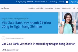 Thận trọng khi vay tiêu dùng qua Zalo Bank