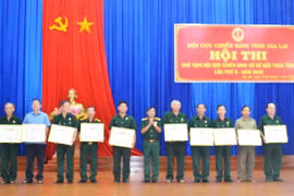 Thi Chủ tịch Hội Cựu chiến binh cơ sở giỏi: Khen thưởng 10 tập thể và 17 cá nhân