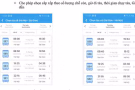 Đường sắt bán vé tàu qua app điện thoại từ 15-7