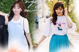 Nhan sắc tựa thiếu nữ của Hari Won dù đã ngoài 30