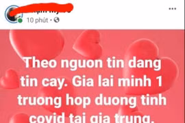 Bị phạt 5 triệu đồng vì tung tin Gia Lai có người nhiễm Covid-19