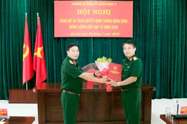 Quân đoàn 3: 14 sĩ quan được thăng quân hàm Đại tá