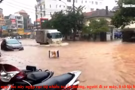 Mưa lớn, Đà Lạt ngập sâu nhiều nơi