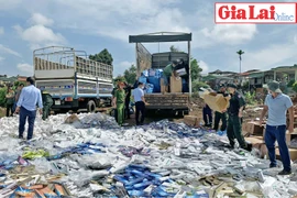 Gia Lai: Tiêu hủy hơn 106.000 bao thuốc lá điếu nhập lậu