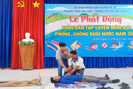 Ia Pa phát động toàn dân tập luyện môn bơi, phòng tránh đuối nước