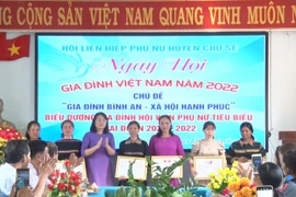 Chư Sê biểu dương 15 gia đình hội viên phụ nữ tiêu biểu