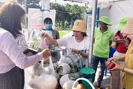 Chư Păh: 20 gian hàng tham gia phiên chợ nông sản an toàn