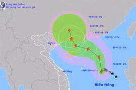 Áp thấp nhiệt đới đã mạnh lên thành bão số 1 trên Biển Đông