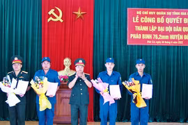 Gia Lai: Thành lập 2 Đại đội Dân quân Pháo phòng không và Pháo binh