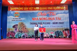Phường Hội Thương và xã Ia Din giành giải nhất Hội thi "Nhà nông đua tài"