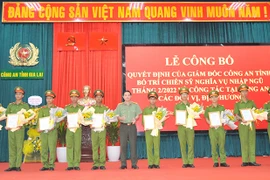 Gia Lai: 325 chiến sĩ Công an nghĩa vụ về công tác tại các đơn vị, địa phương