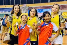 Gia Lai giành 1 huy chương đồng ở Giải Cầu lông thiếu niên quốc gia 2022