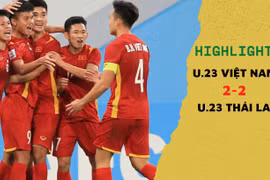 Highlights U.23 Việt Nam 2-2 U.23 Thái Lan: Tuấn Tài và Văn Tùng ghi bàn đẹp mắt