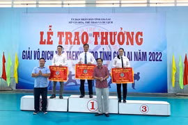 Huyện Krông Pa giành giải nhất tại Giải Vô địch trẻ Taekwondo tỉnh năm 2022
